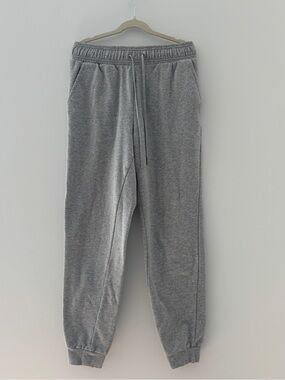 Unisex Gray Fleece Jogger Sweatpants - Comfort Fit